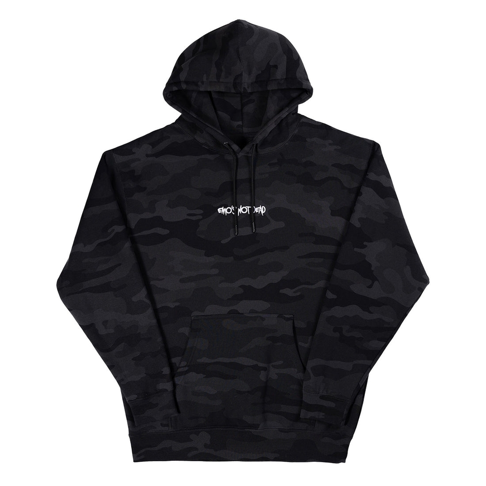 Emo Not Dead Black Camo Hoodie